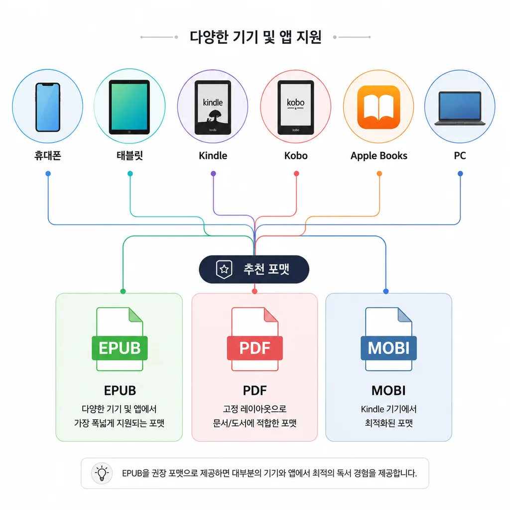 기기별 전자책 포맷 선택 가이드